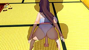 Cute Maid In 3D Hentai Teases Big Cock With Her Ass