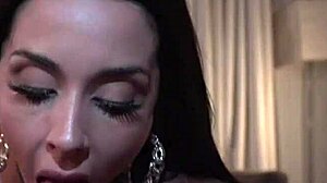 interracial pov anal with big tits latina luiza marcato and loupan ends in cum swallow