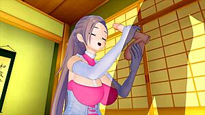 Cute Maid In 3D Hentai Teases Big Cock With Her Ass