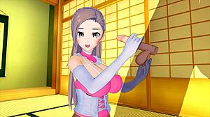 Cute Maid In 3D Hentai Teases Big Cock With Her Ass