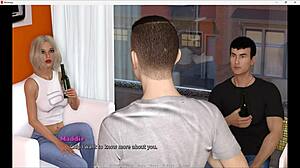 That whore faces brutal revenge with big cock blowjob in 3D game. Her outfit can't save her from monster cock punishment.