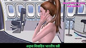 Wow, cute girl in airplane gives sexy nude poses!