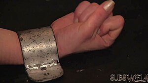 Pouring wax on teen tits and pussy spanking her ass and making her my