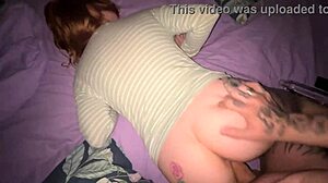 after the party, this cute russian girl with tattoos promised to make me cum with her big ass