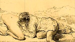 Wow, vintage erotic illustration brings steamy fantasies to life!