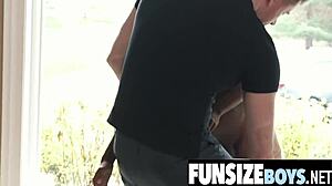 tight black teen asshole stretched by massive white cock in gay interracial taboo porn 😈🍆