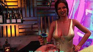 HOT BLACK HAIRED BABE DANCES BEFORE FUCKING