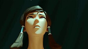 The bitch fucks different men to reach orgasm