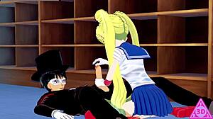 i wach koikatsu sailor moon hentai with sex blowjob handjob and cumshot