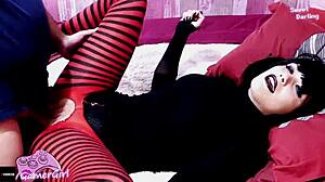 Hot Goth Stepsister Sweetdarling Gets Hardcore Ass Fuck in Cosplay