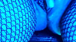 She teases the camera man with pillow play