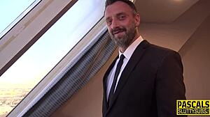 I'm a submissive blonde jerking cock in wild fetish play