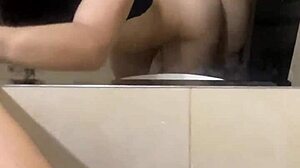 Colombian Teen Banged Hard in Public Bathroom Quickie