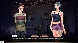 i played our red string part 28 and saw the slut in underwea with tight pussy