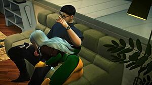 Mystique in 3d hentai anime sex preview, black characters involved