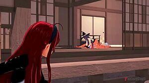 Eris and Roxy engage in threesome sex in Mushoku Tensei full movie