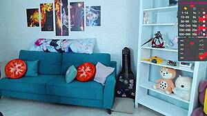 Beautiful Slut In Stormtrooper Cosplay Masturbates On Webcam