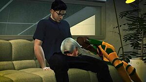 Mystique in 3d hentai anime sex preview, black characters involved