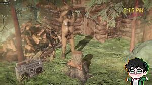 Lumberjack strips in the forest for Christmas!