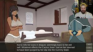 korra becomes a furry and bends cum