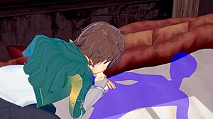 konosuba yaoi kazuma gets blowjob with cum in mouth japanese asian manga anime game porn gay