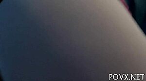 legal age teen 18+ager nymph acquires hot cumshots in pov scene