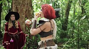 Diana Rider and Arinafox, get ready for rough deepthroat and wet pussy riding adventure!