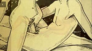 Check out these vintage erotic cartoon drawings
