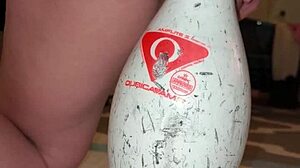 Extreme German Milf Squirts with Bowling Pin