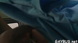 blindfolded stud falls for sneaky oral trick by hunk