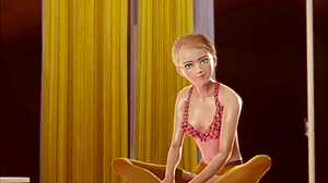 Teen Stocking Solo Masturbation In 3D Hentai Anime.