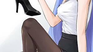 Minah Blackmails You In Hentai Jerk Off Instructions With Sneakers Humiliation