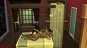 is santu aunty playing with the neighbor guy?