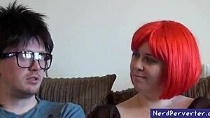 black sexy booty girl strips and blows in enticing show