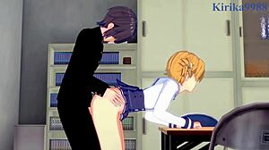 Chiaki Kanda and Kotone Hara have intense sex in hentai