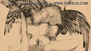 vintage erotic drawings spark retro fantasies