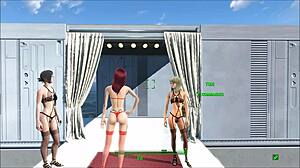 Fallout 4 Character In Sexy Lingerie Fashion