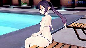 Mona Chiori Aether Intense Sex in Genshin Impact Hentai!