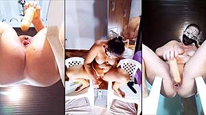 Best anal and assfucking moments in lingerie striptease compilation!