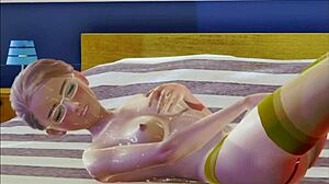 Teen Stocking Solo Masturbation In 3D Hentai Anime.