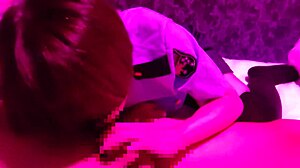 I blindfolded the cute female cop and did erotic things like blowjob and cunnilingus on the bed