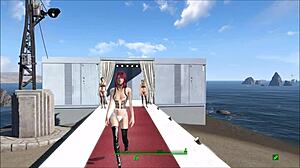 Fallout 4 Character In Sexy Lingerie Fashion