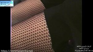 Rina Shows Pantyhose Legs In Image