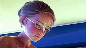 Teen Stocking Solo Masturbation In 3D Hentai Anime.