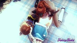 Frozen Hentai Features Elsa And Anna In 3D Cartoon Threesome With Creampie Orgy And Princess Group Action