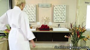 WAM! Masseuse Drenched in Cum After Hardcore Session