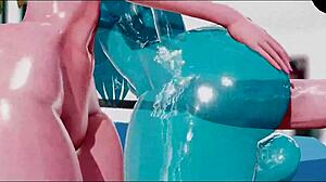 What Secrets Lie in This Lewd Futanari Return?