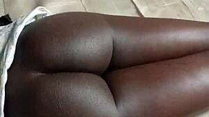 Mr G Plays Hard with My Beautiful Black Ass in Sexy Amateur Massage