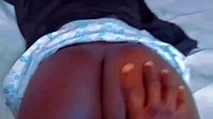 Mr G Plays Hard with My Beautiful Black Ass in Sexy Amateur Massage