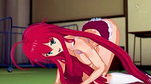 Rias Gremory learns porn star fucking 😏